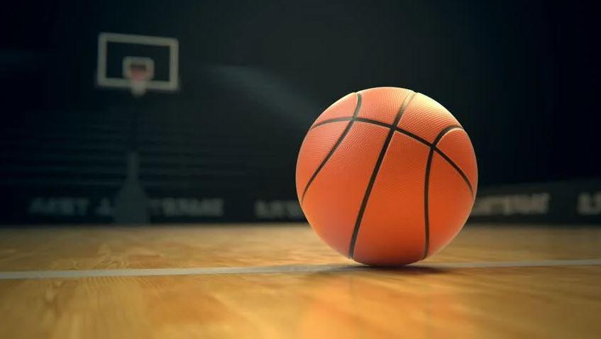 basketball on a court