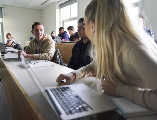 Students in a classroom